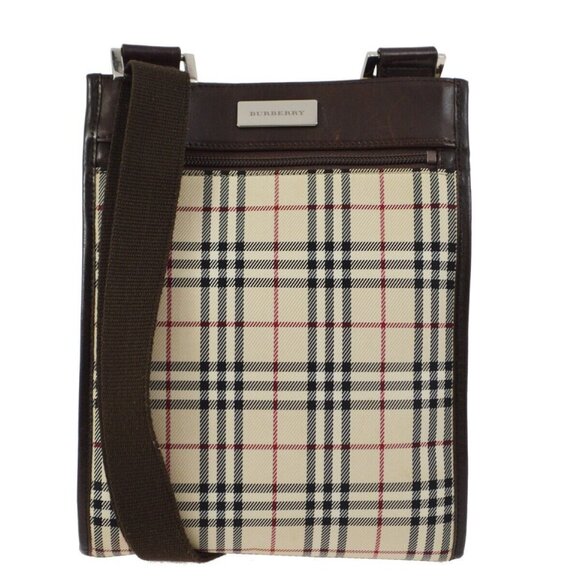 Burberry Beige Burberry Check Shoulder Bag - Picture 1 of 9
